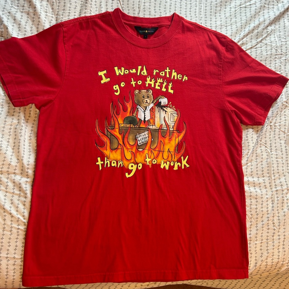 Teddy Fresh Red Graphic Tee